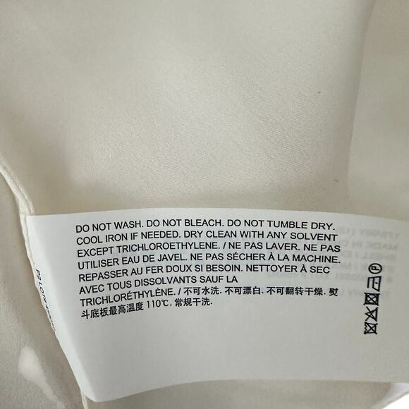 NWT Theory Flared Puff Sleeve Silk Blouse - Picture 8 of 10